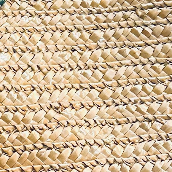 ๐3xHP๐VTG 3D Turtles Natural Straw Wooden Top Handle Tote Handmade B Lerner - Picture 13 of 13